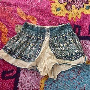 Free People Flowy Printed Shorts
